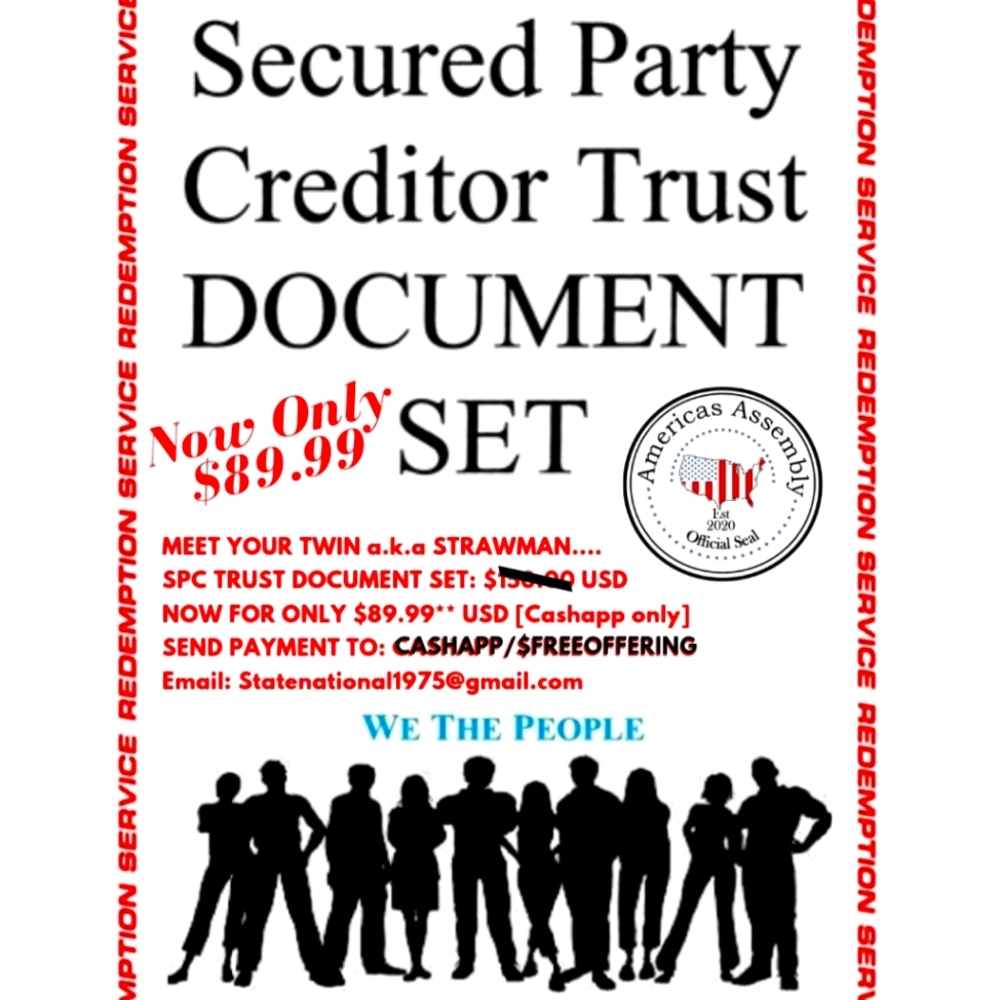 ✅️ Secured Party Creditor Trust Document Set. 👑⏰️🇺🇸